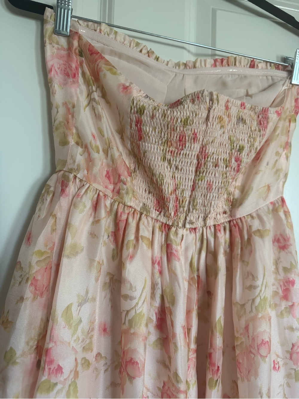 NWT Storia Floral Strapless Maxi Dress S Cottagecore Wedding Guest Garden Party - Picture 5 of 7